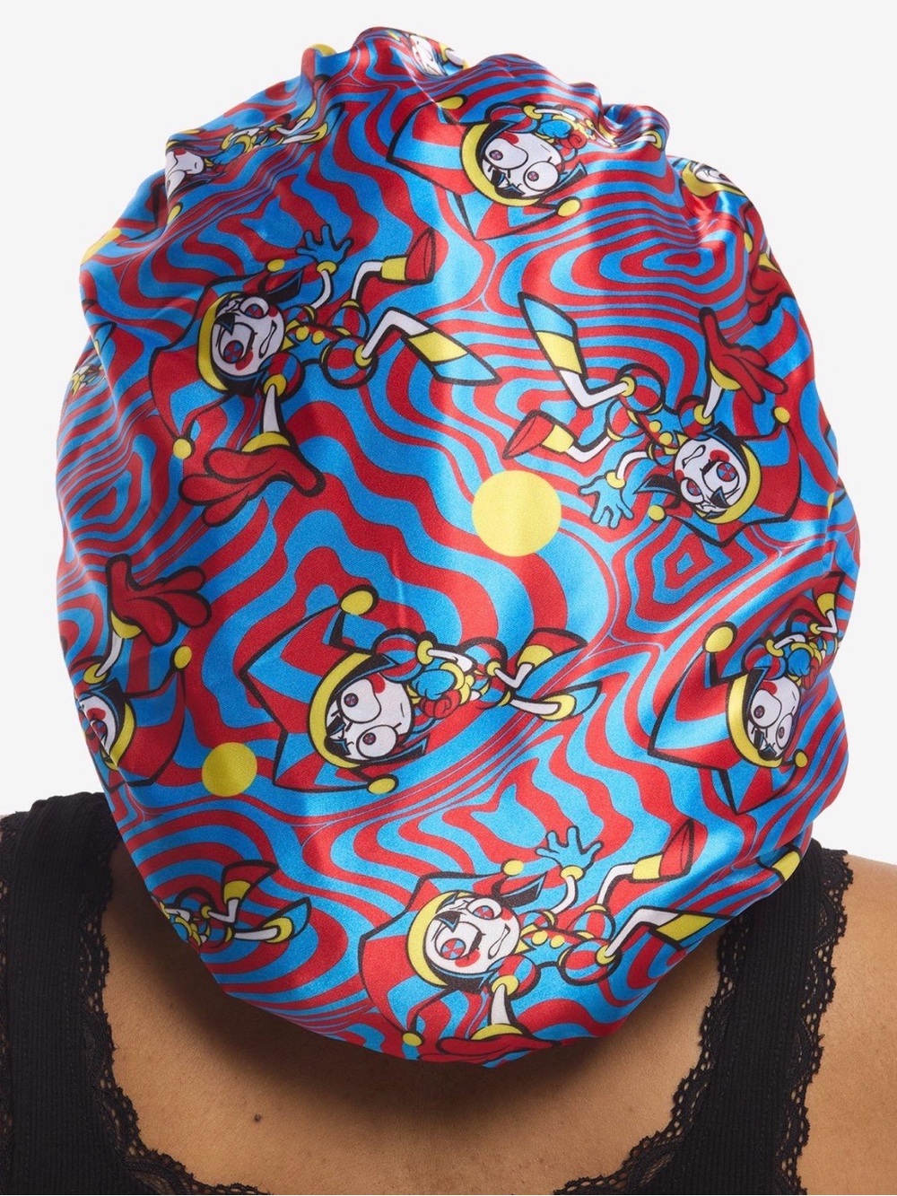 The Amazing Digital Circus Reversible Satin Hair Bonnet - New